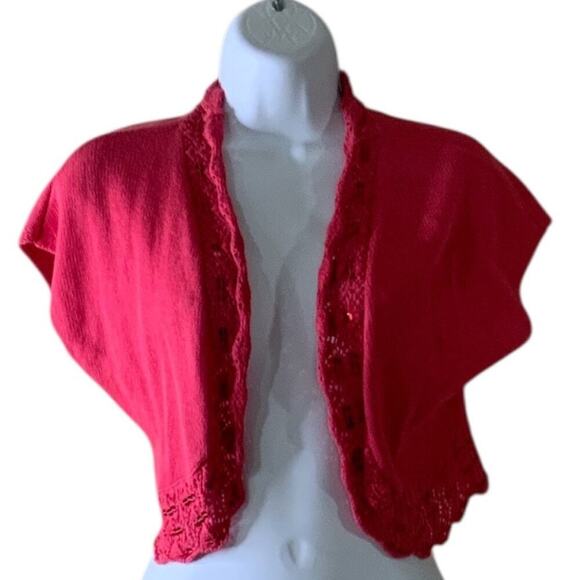 INC International Concept Cardigan Bolero Sweater Womens S Open Front Knit Shrug - Picture 1 of 6